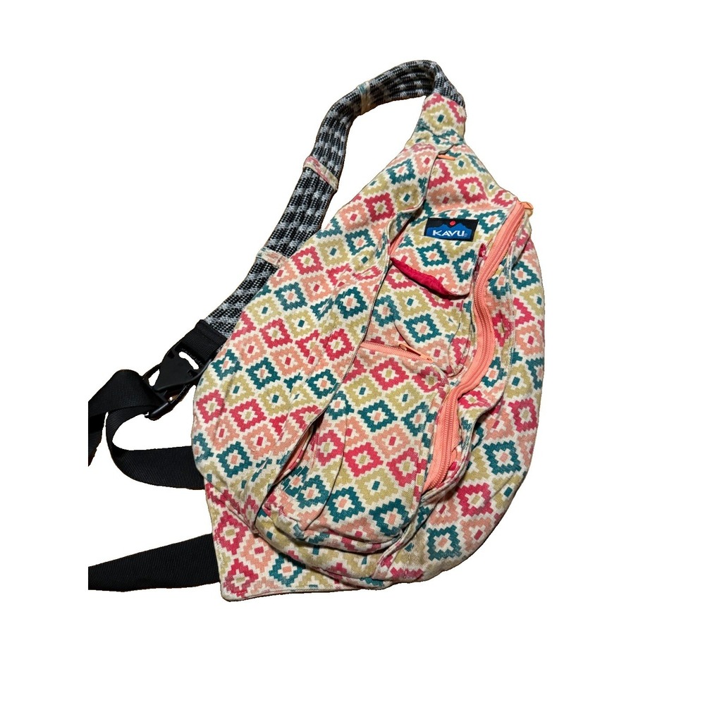 Kavu Aztec Outdoor Wear Polyester Rope Sling Bag Hiking